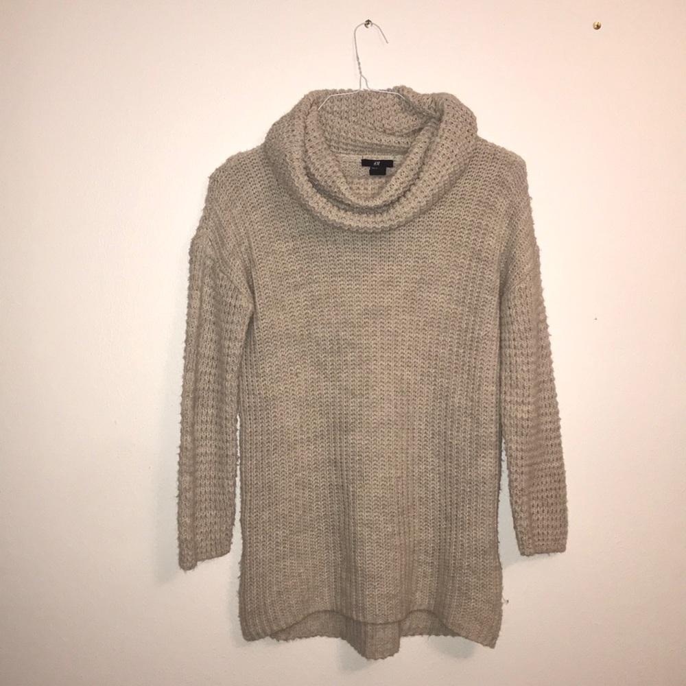 Cream cowl neck sweater